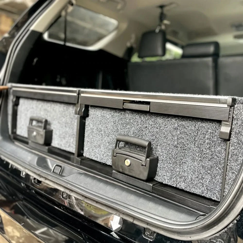 

VRD4X4 Wholesale 4X4 Accessories 4wd Car Ute Drawer Offroad Modular Drawer System with Marine Grade Carpet Exterior For Fortuner