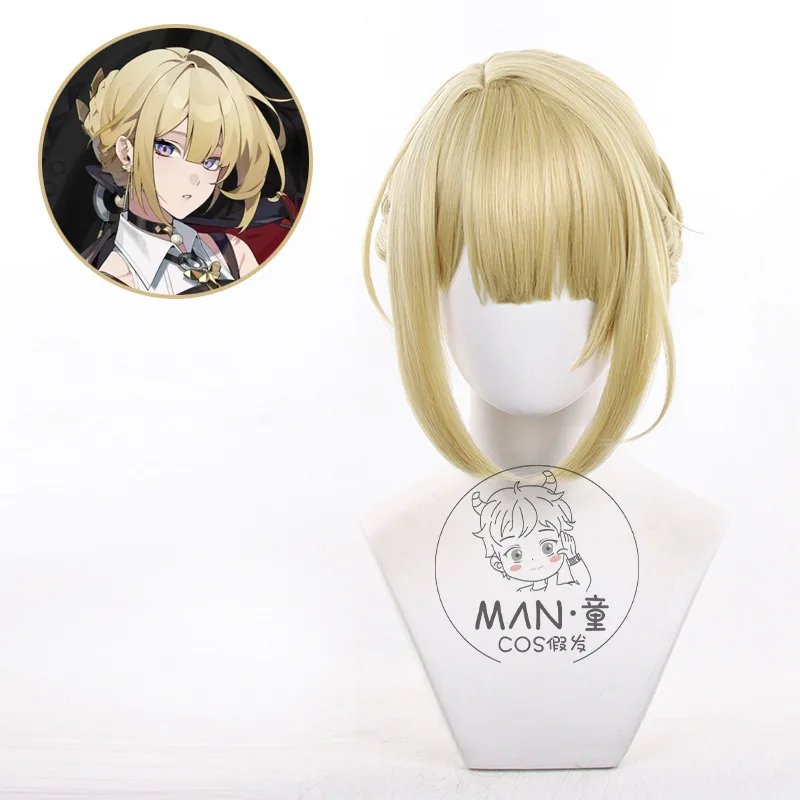 

Game Zenless Zone Zero Evelyn Chevalier Cosplay Wig Heat Resistant Synthetic Hair Halloween Woman Cosplay Party Wigs + Wig Cap