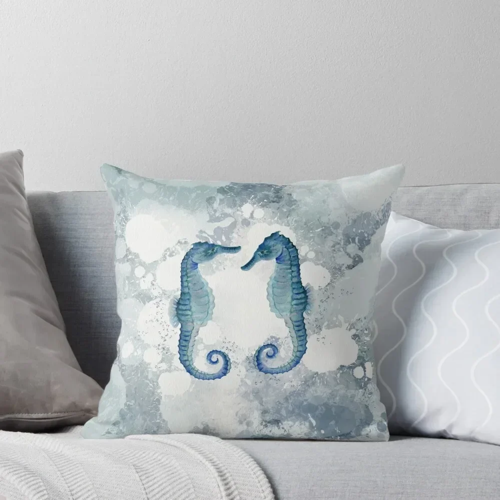 

Seahorses Throw Pillow Plaid Sofa Pillowcases Bed Cushions Pillow Decor Christmas Throw Pillows Covers pillow