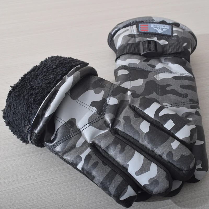 Winter Thermo handschuhe Outdoor wasserdichte warme Handschuhe Gummi Anti-Rutsch-Handschuhe