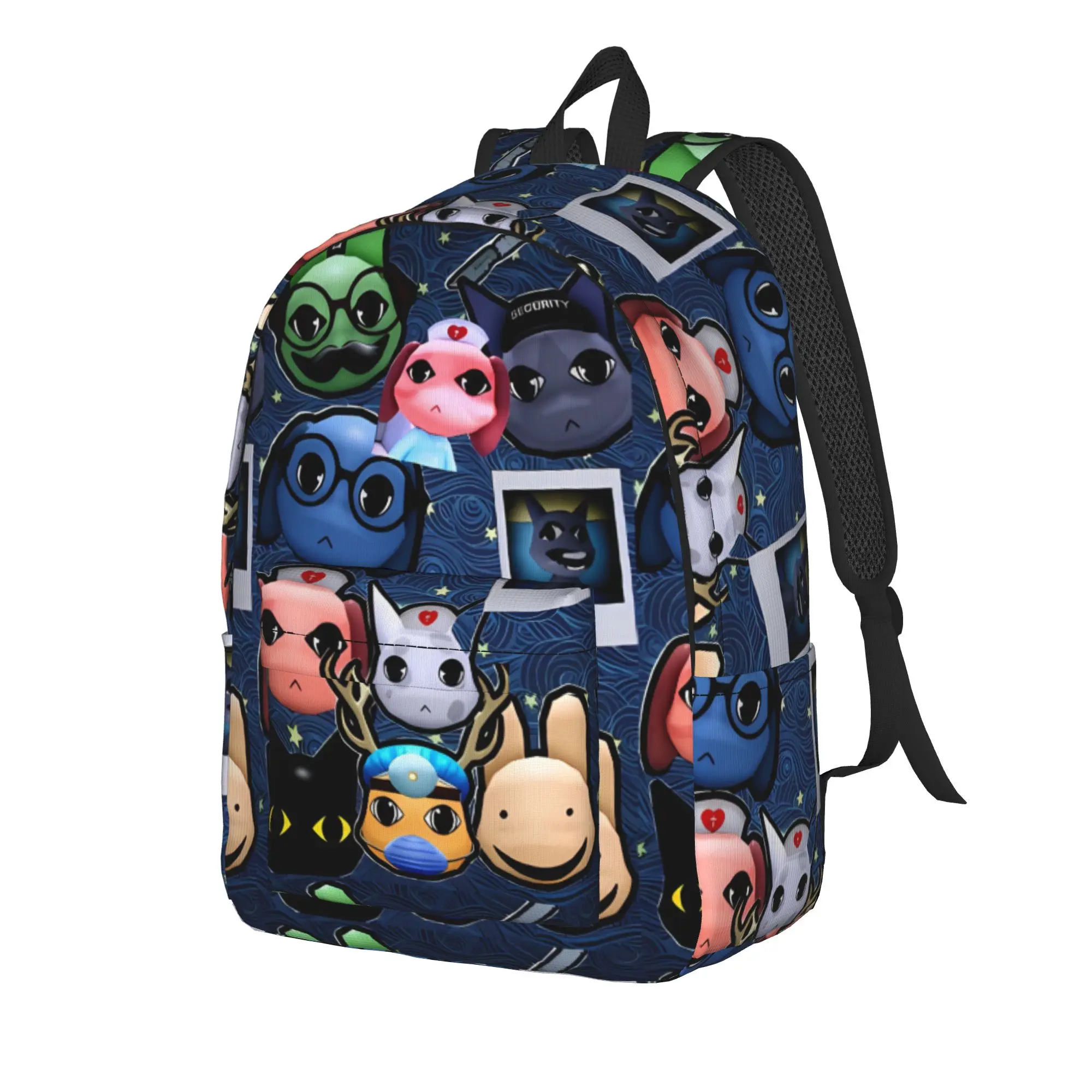 Animal Hospital Multi Character Galaxy Anime Backpack  University Backpacks Boy Girl Streetwear School Bags Durable Rucksack