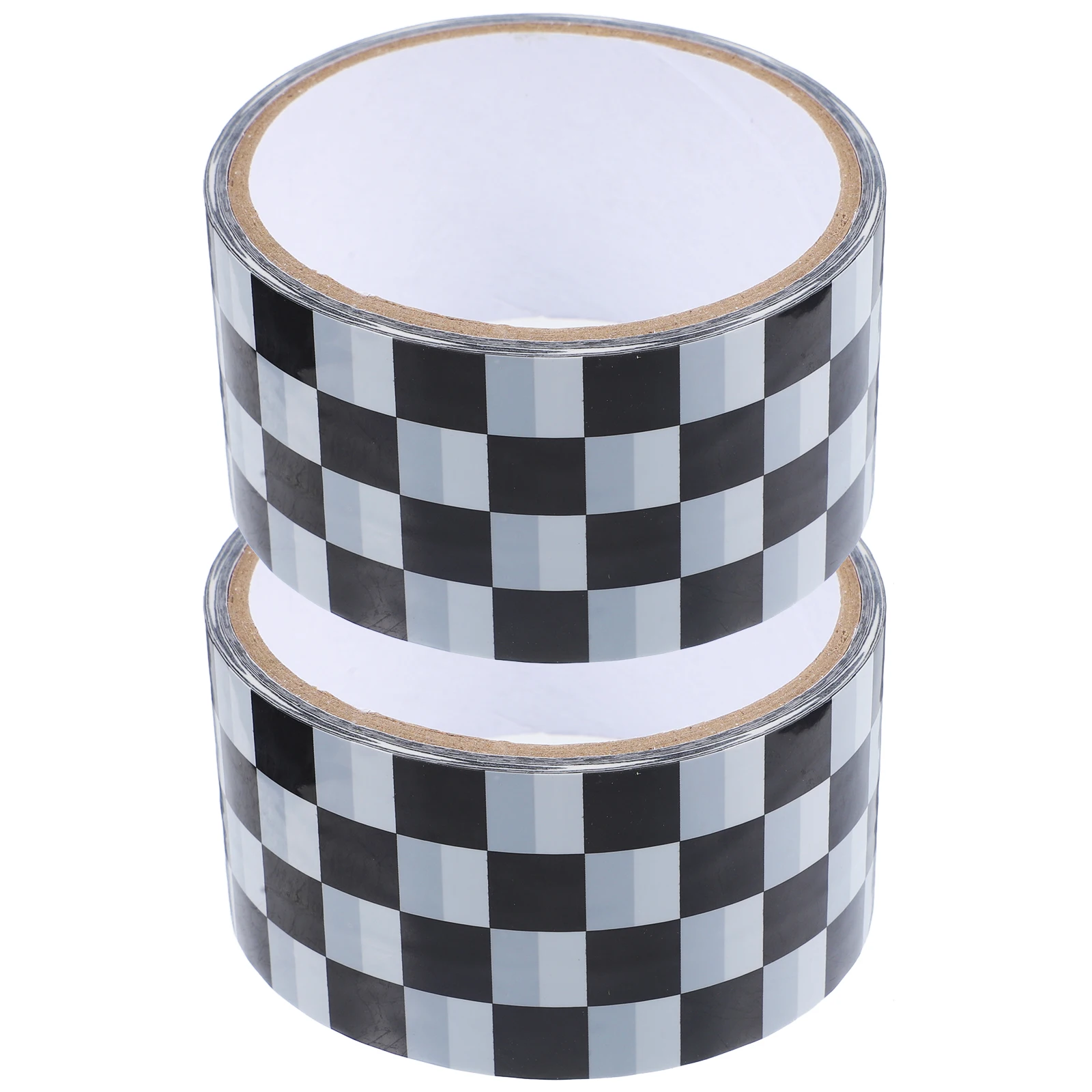 

2pcs 2 Rolls Checkered Pattern Packing Tape Heavy Duty Adhesive Household Carton Sealing Tape For Boxes Moving Shipping Supplies