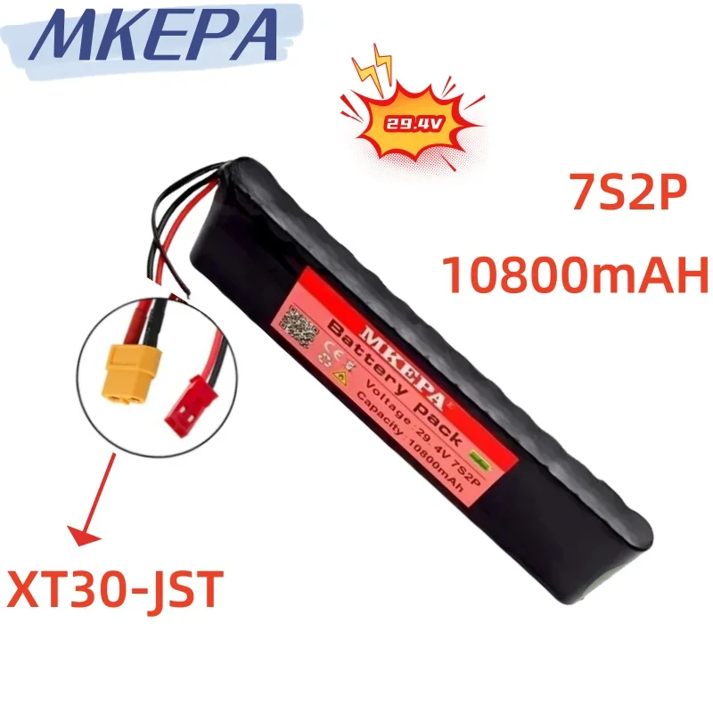 29.4V 10800mAH18650 lithium-ion battery 7s2p 29.4V 10.8A lithium-ion battery durable and free of charge for transportation