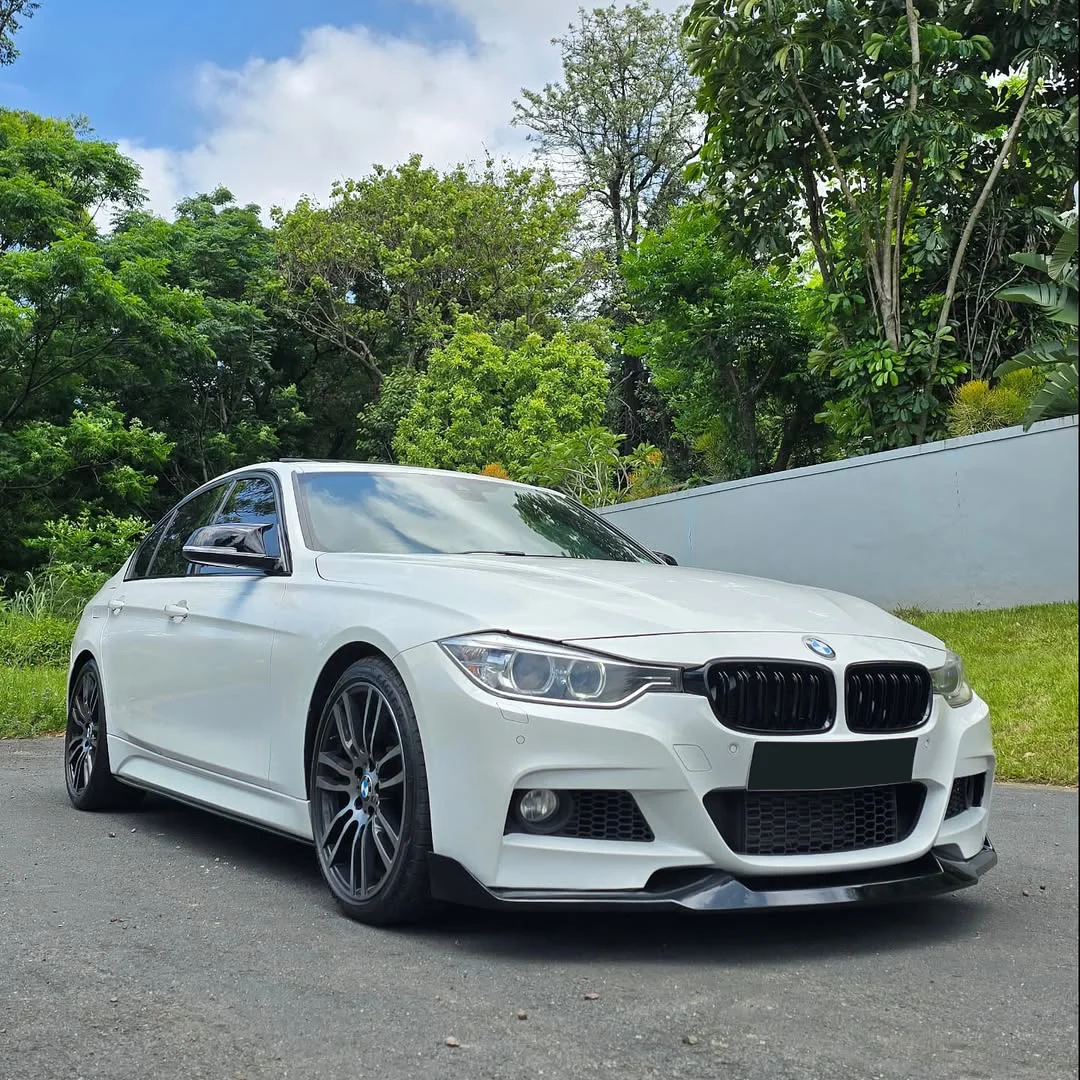 المصد الأمامي الشفاه الفاصل مجرفة لسيارات BMW 3 Series F30 F31 F35 M Sport 2012-2019 سيارة الذقن المفسد ضبط الملحقات الخارجية