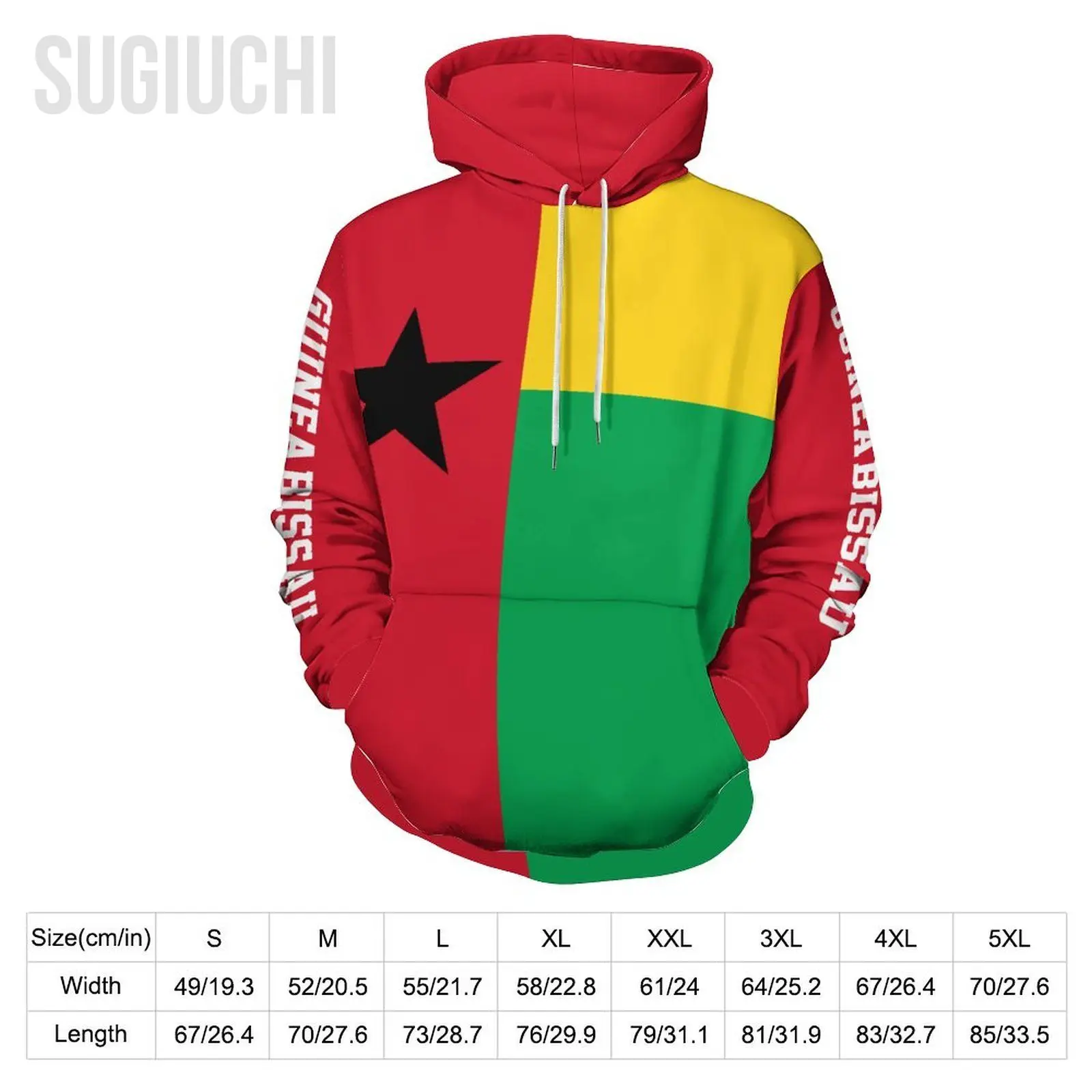 Unisex 3D Hoodie Guinea-Bissau Flag Men Women Polyester Harajuku Sweatshirt Pullover Hoodies Casual Cool