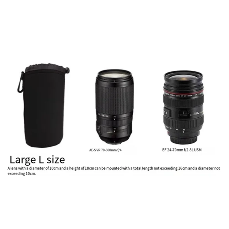 -FDDT 4 قطعة S/M/L/XL عدسة الكاميرا كيس مزموم عدسة الكاميرا كيس مزموم قماش القنب كاميرا استبدال أجزاء الملحقات
