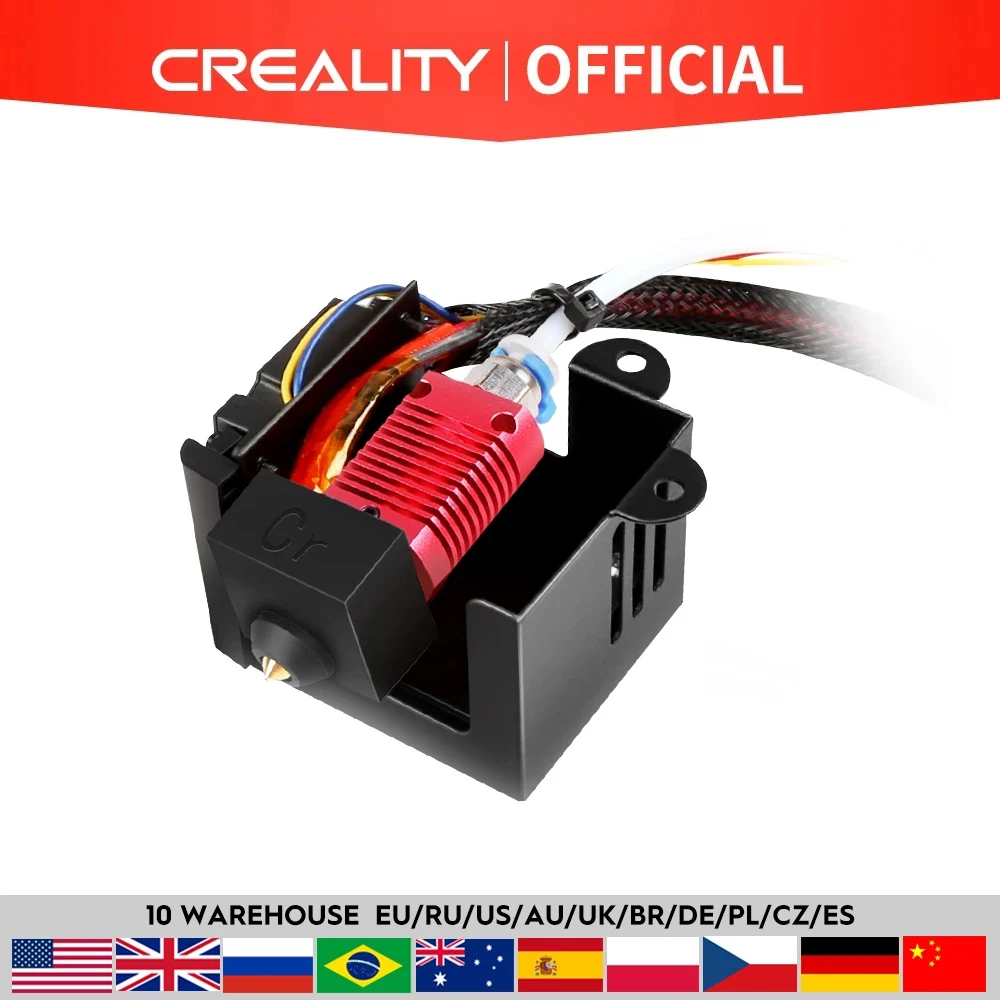 

Creality 3D All Metal Case Full Hotend Kit for Ender-3/Ender-3 Pro 3D Printer Accuracy Smooth Strong Durable High Extruder Kit