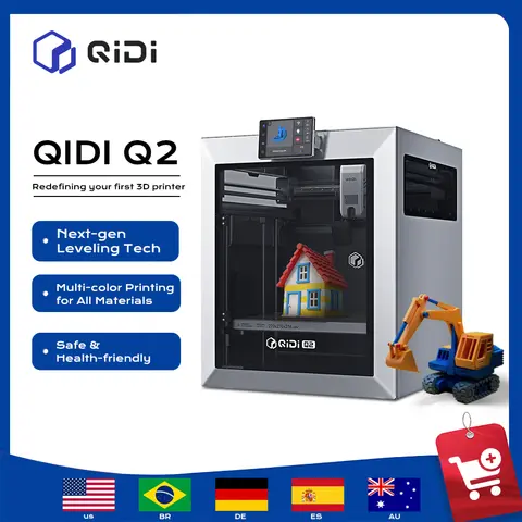 QIDI Q2 CoreXY 3D Printer 370°C Hotend Impressora 3D Auto Leveling High Precision Nylon Carbon Fiber Printing
