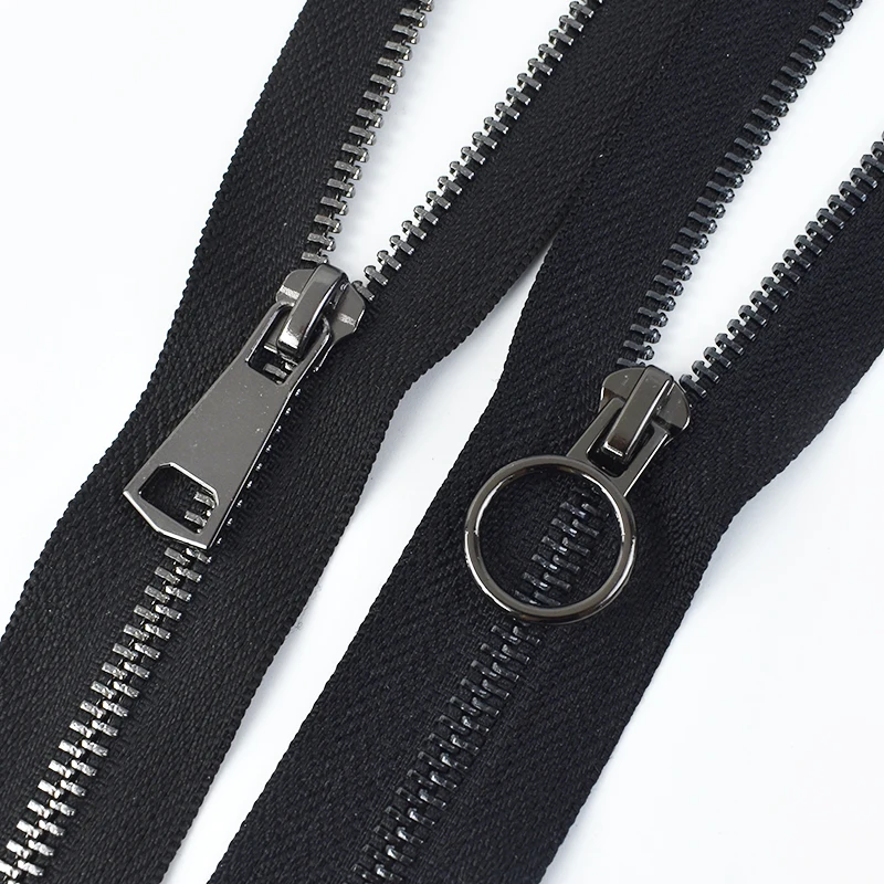 

Meetee 5# 50-150cm Metal Zipper Open End Sewing Garment Jacket Bag Auto Lock Zippers Shoes Luggage Zips Replacement Accessories