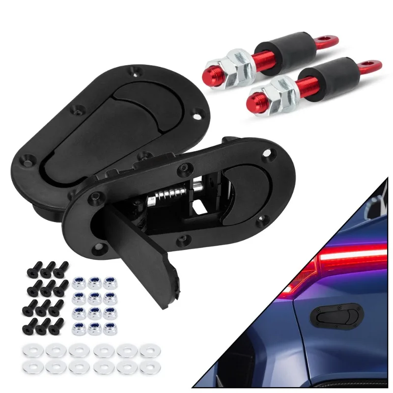Suitable for car modification supplies D1 hood lock, with lock without lock Anti-theft car hood lock