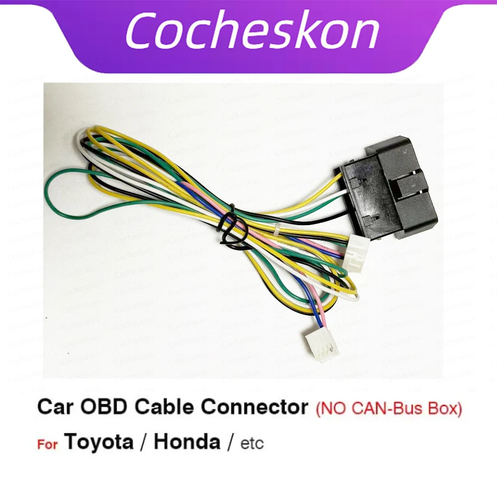 

Car OBD Cable with CAN-Bus to Uart Conversion Box Adapter Wiring Harness Connector Socket for Toyota for Honda