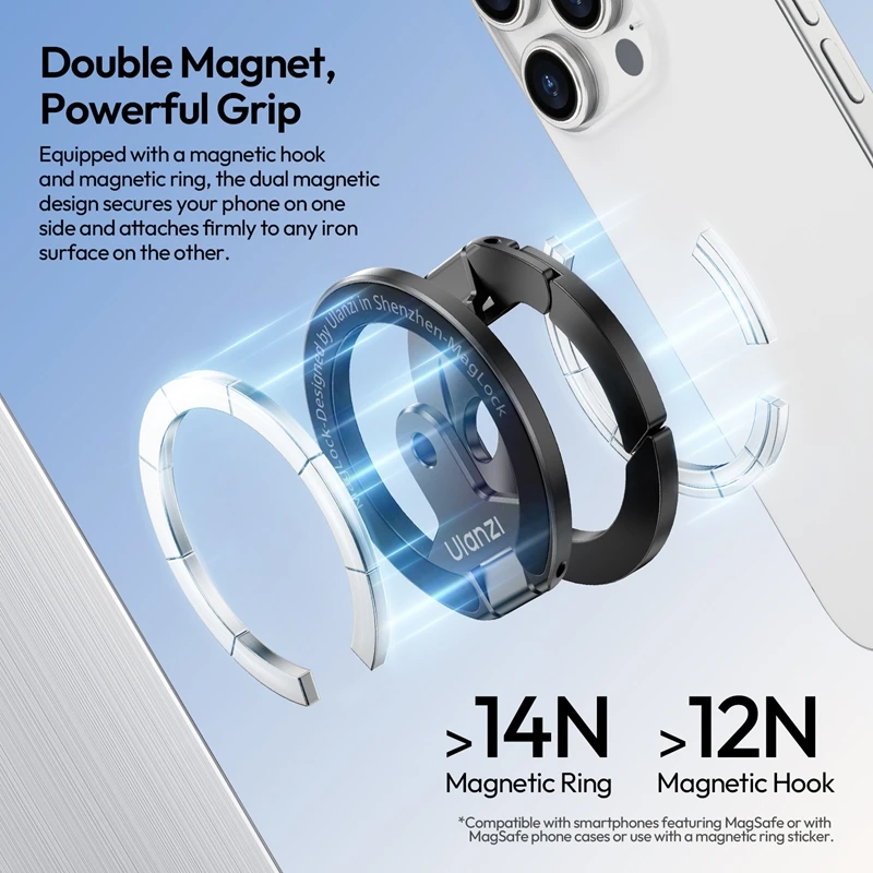 Ulanzi MA02 MagLock Dual Magnetic Phone Stand Multiple Modes Flexible Fold For Any Angle MagSafe For iPhone 15/14/13 Selfie Vlog - AliExpress 44 Ulanzi MA02 MagLock Dual Magnetic Phone Stand Multiple Modes Flexible Fold For Any Angle MagSafe For iPhone 15/14/13 Selfie Vlog - AliExpress 44