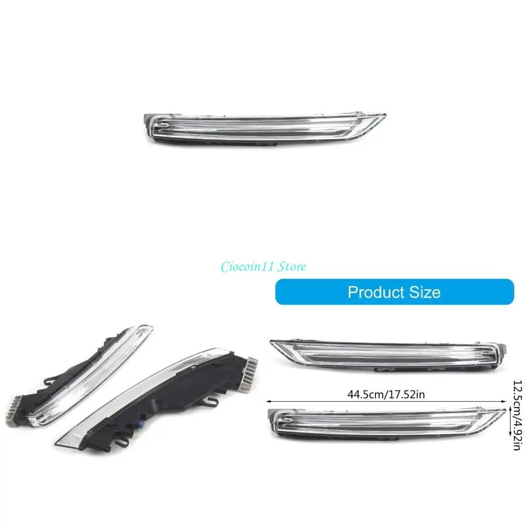 

Y1UB Automotive Turn Lamp LED Fog DRL Daytime Running Light Indicators Suitable For 95863118130 7P5941181J 7P5941181H