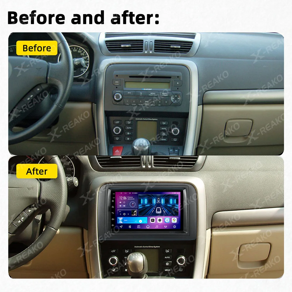 X-REAKO CarPlay 6G 128G Android 10.0 Stereo For Fiat Croma 2005 - 2012 Car Radio Multimedia Player GPS BT WIFI Autoradio No DVD