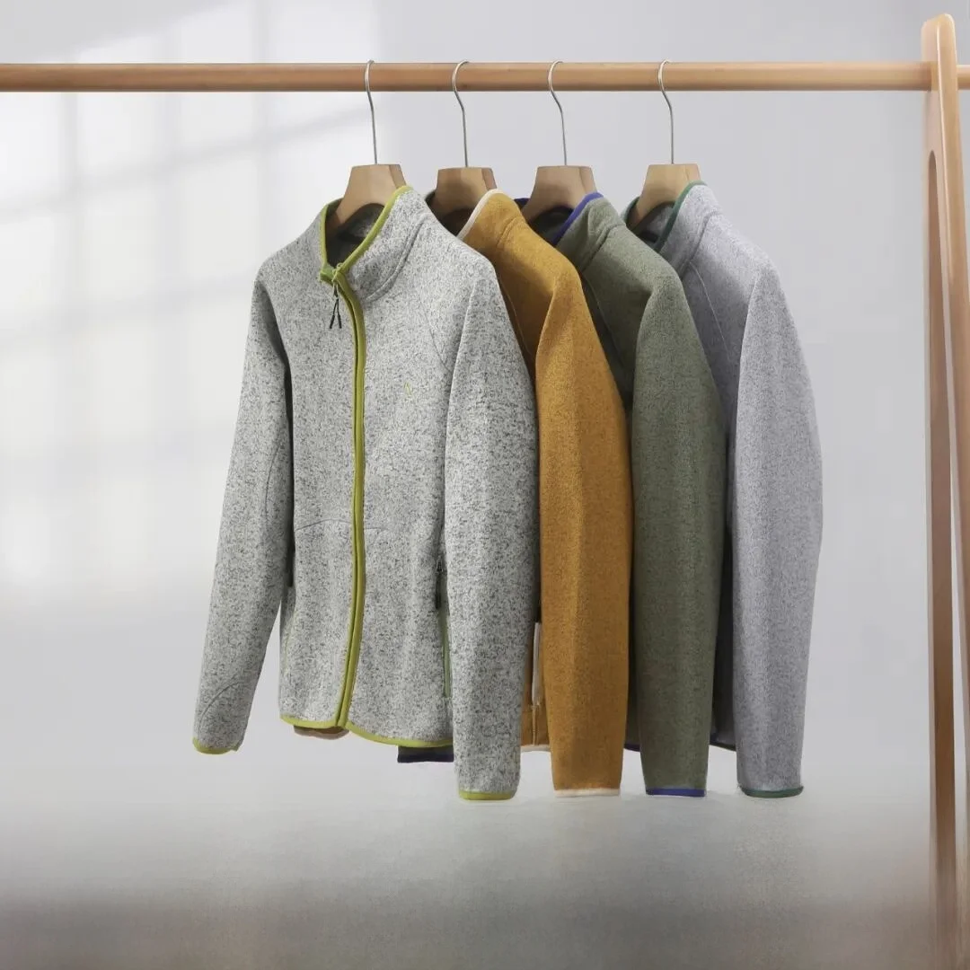 

Вязаный воротник на молнии для пар на открытом воздухе Jaet ionic Cosite Fce Long Sve Stand Fit на молнии