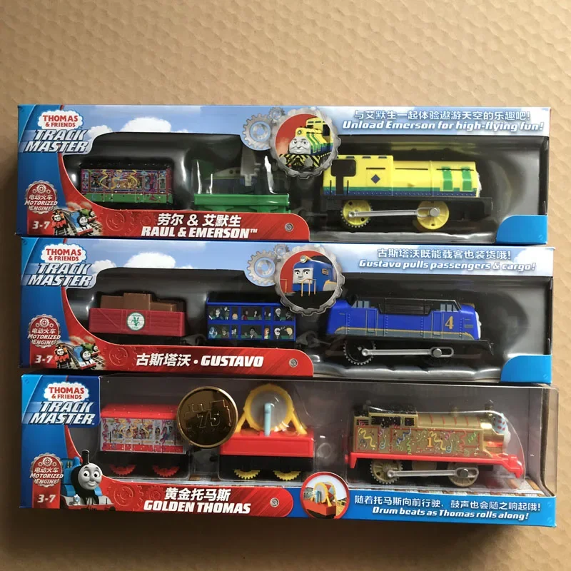 TAKARA TOMY Thomas Track Master Series Electric Train BMK87 Edward Sino Gordon Gold Thomas toy, a birthday gift for children.