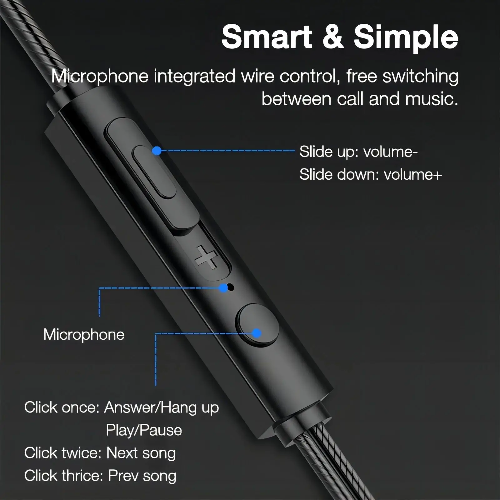 유선 C타입 헤드폰, 하이파이 베이스 스테레오 마이크 이어버드, 삼성 갤럭시 S24, S23, S22, S21, 아이폰 15, 16, 구글, 샤오미, 화웨이용, 3.5mm