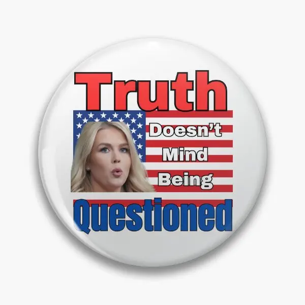 Karoline Leavitt Press Secretary Smart L  Soft Button Pin Women Creative Gift Decor Lapel Pin Clothes Cute Jewelry Funny Metal