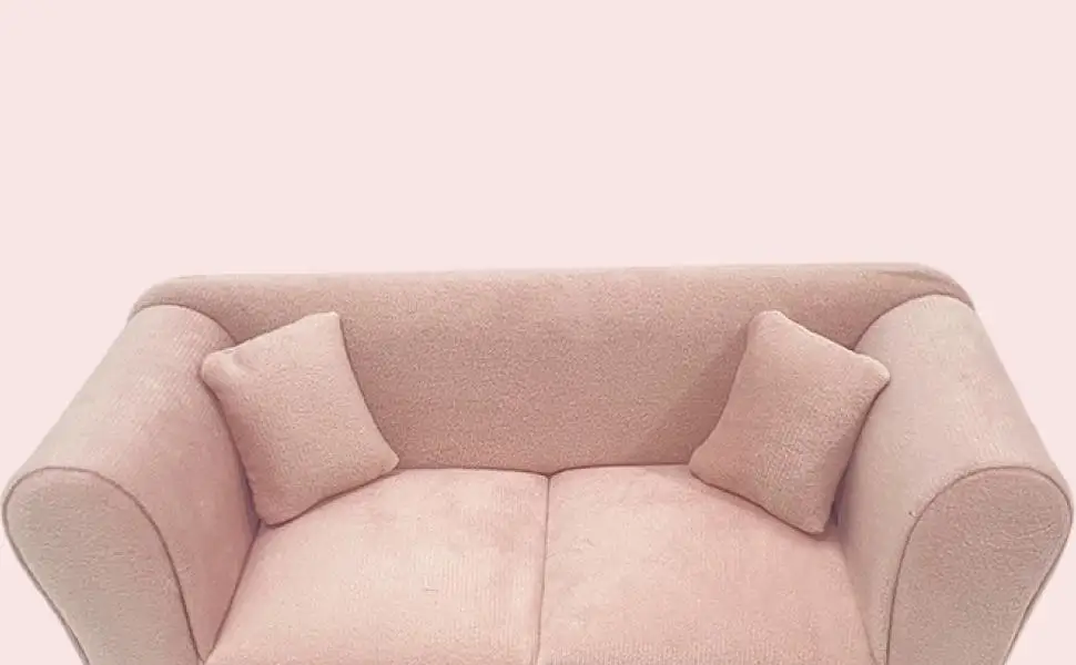 Canapé Miniature pour maison de poupée, échelle 1/6, cadeau, accessoires pour poupées de 12 pouces