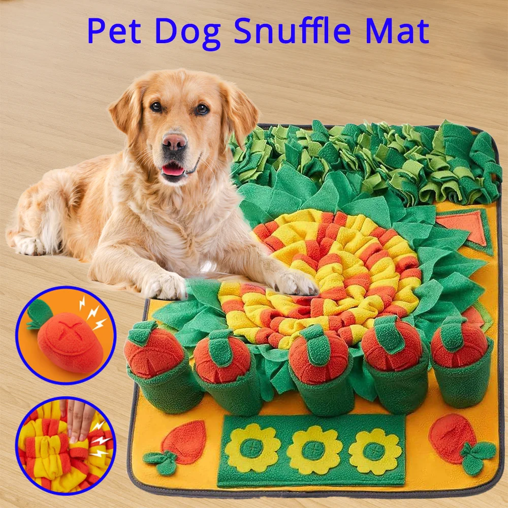 

Pet Dog Snuffle Mat Slow Food Sniffing Training Foraging Skills Eco Friendly Training Blanket Small Dog Stress Relief
