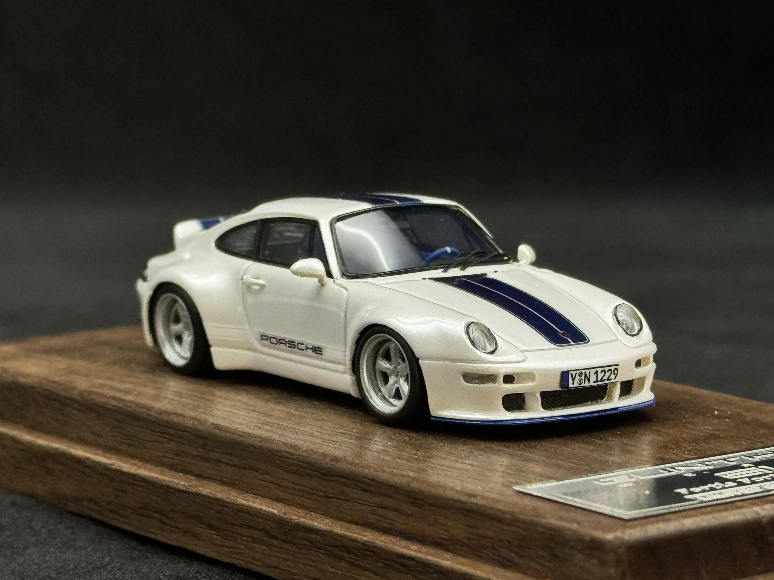Modelo de Auto de Resina a Escala 1:64 de Porsche 911GW 400R de Halo&my64, Juguete Coleccionable, Regalo, Recuerdo, Adorno de Exhibición