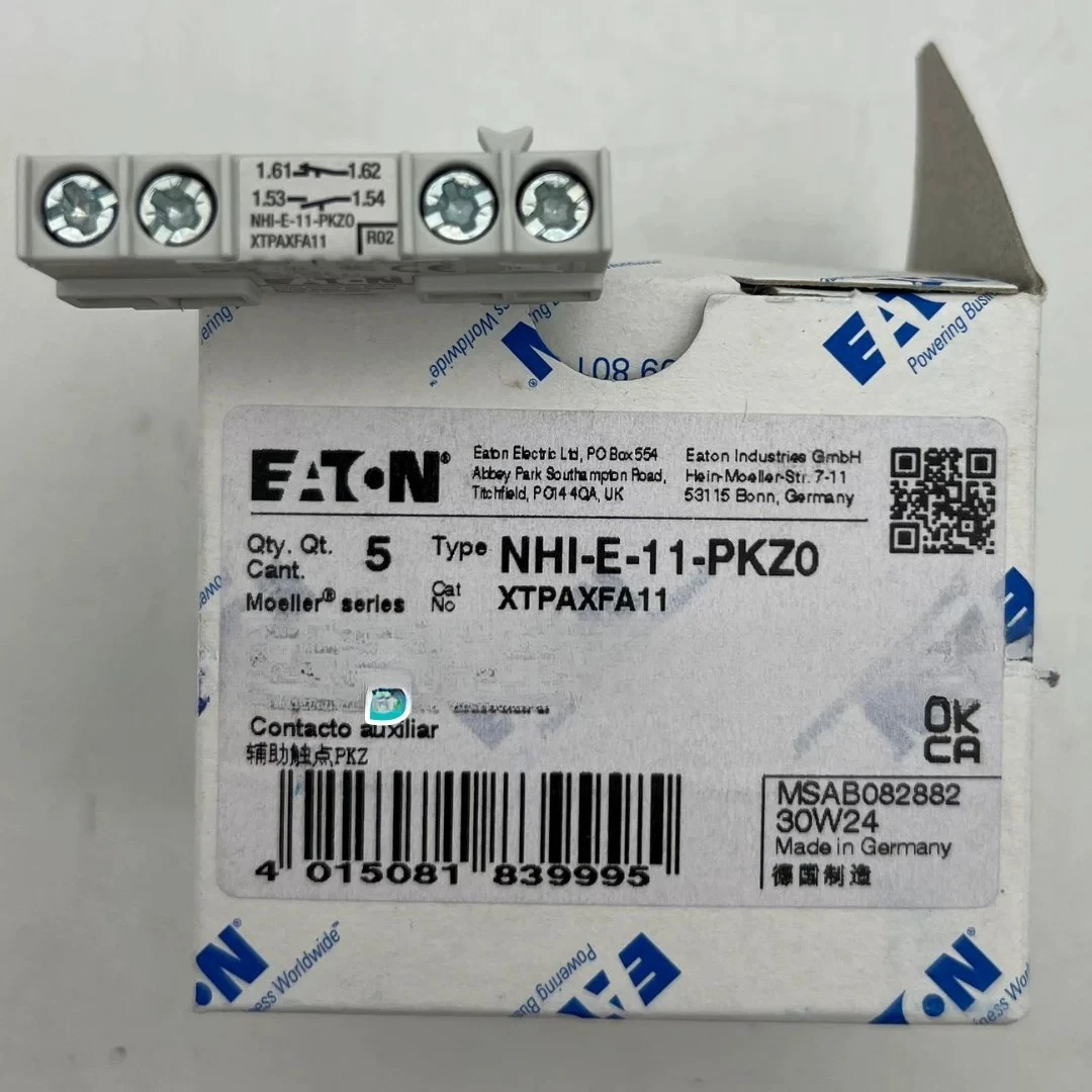 

EATON Eaton Muller XTPAXFA11 motor switch touchpoint NHI-E-11-PKZ0 original new stock