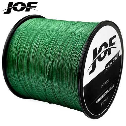 JOF 500M 300M 100M alambre trenzado de PE multicolor 8/4 hebras hilo de pescar japonés multifilamento