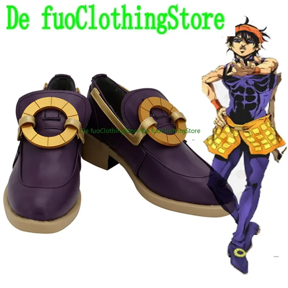 

Bizarre Adventure Golden Wind Narancia Ghirga Обувь для косплея Сапоги Игра Аниме Хэллоуин DefuClothing Магазин обуви