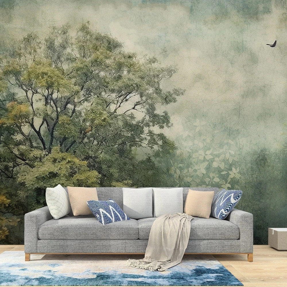 Custom papel de parede 3D Sofa background wall cloth garden lover wall paper TV background wall wallpapers for living room mural
