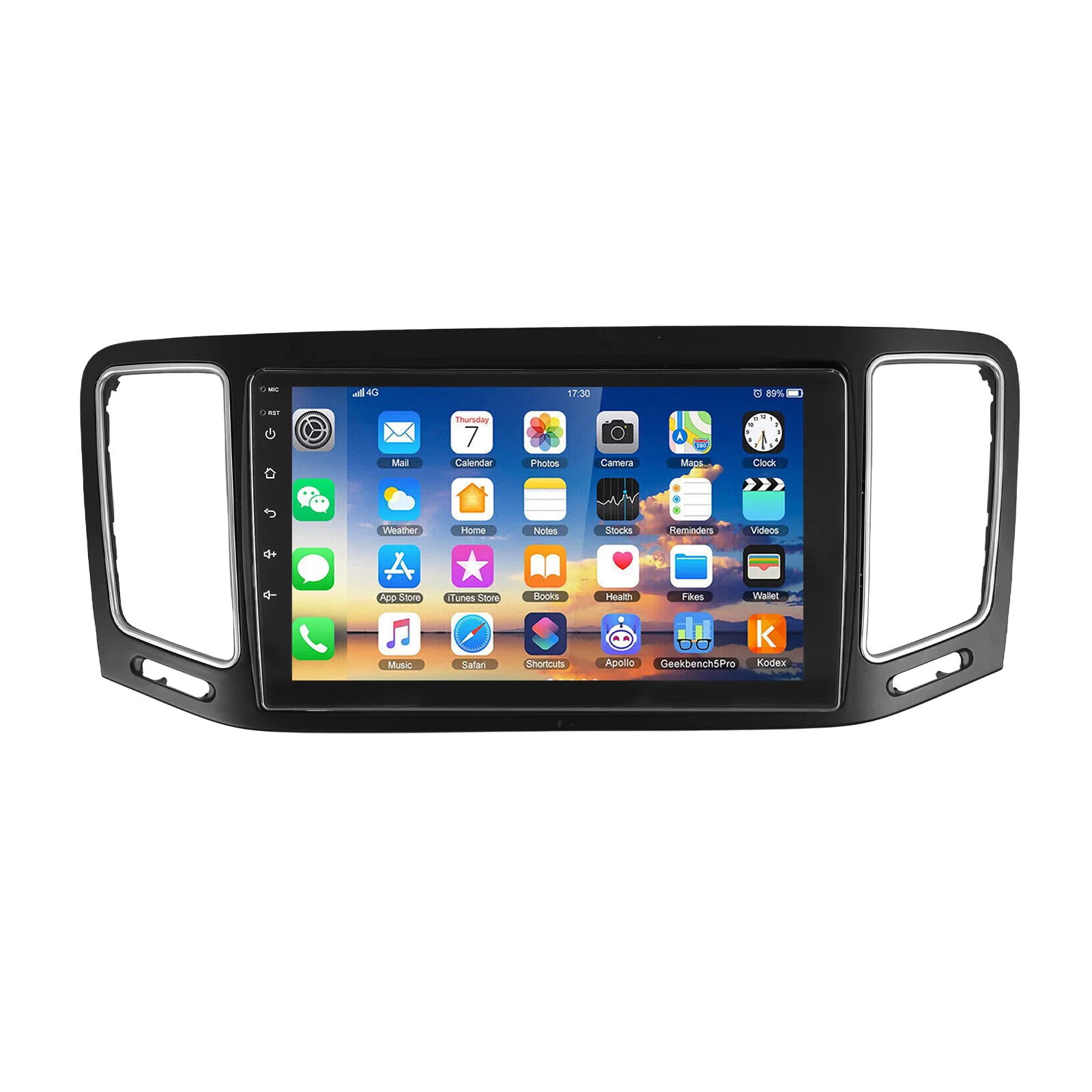 ESSGOO 9" 4+64GB Android 15 Autoradio mit CarPlay für VW Sharan 7N Seat Alhambra II 12-18 Touchscreen GPS Navi BT Mirror Link