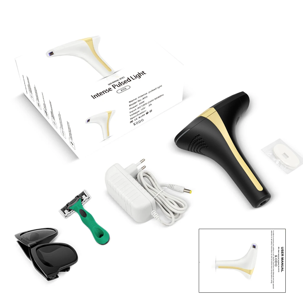 KODO 2023 nuova depilazione Laser dropshipping vendita calda epilatore Laser permanente IPL indolore fotoepilatore 900000 flash