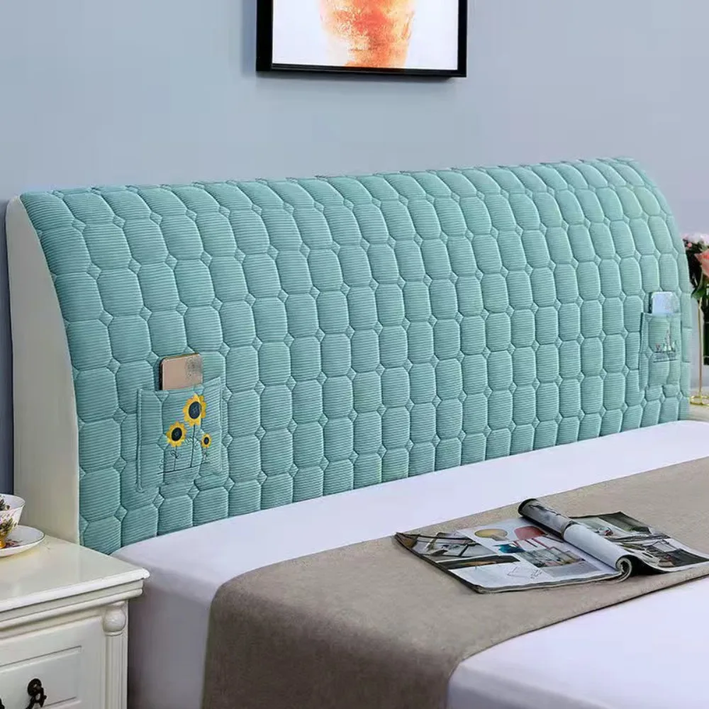 Anti-Collision Bedhead Cover All Inclusive Minimalist Dust Protection Cover Dustproof Washable Bed Head Slipcover Homestay