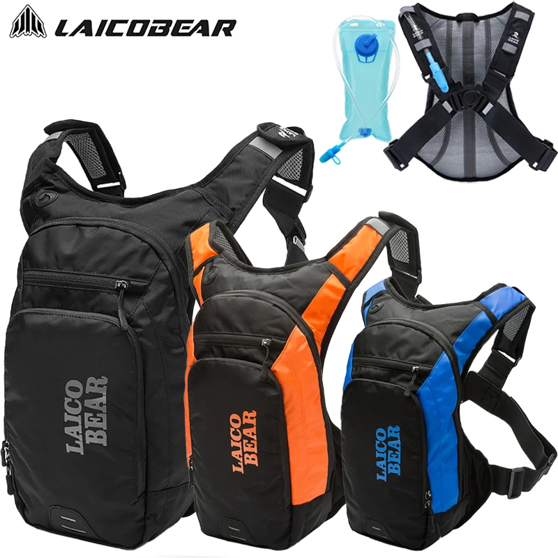 

Men's Motorcycle Hydration Backpack Large Capacity Motocross Water Backpack Waterproof Motorbike Backpack Built-in 2L Water Bag