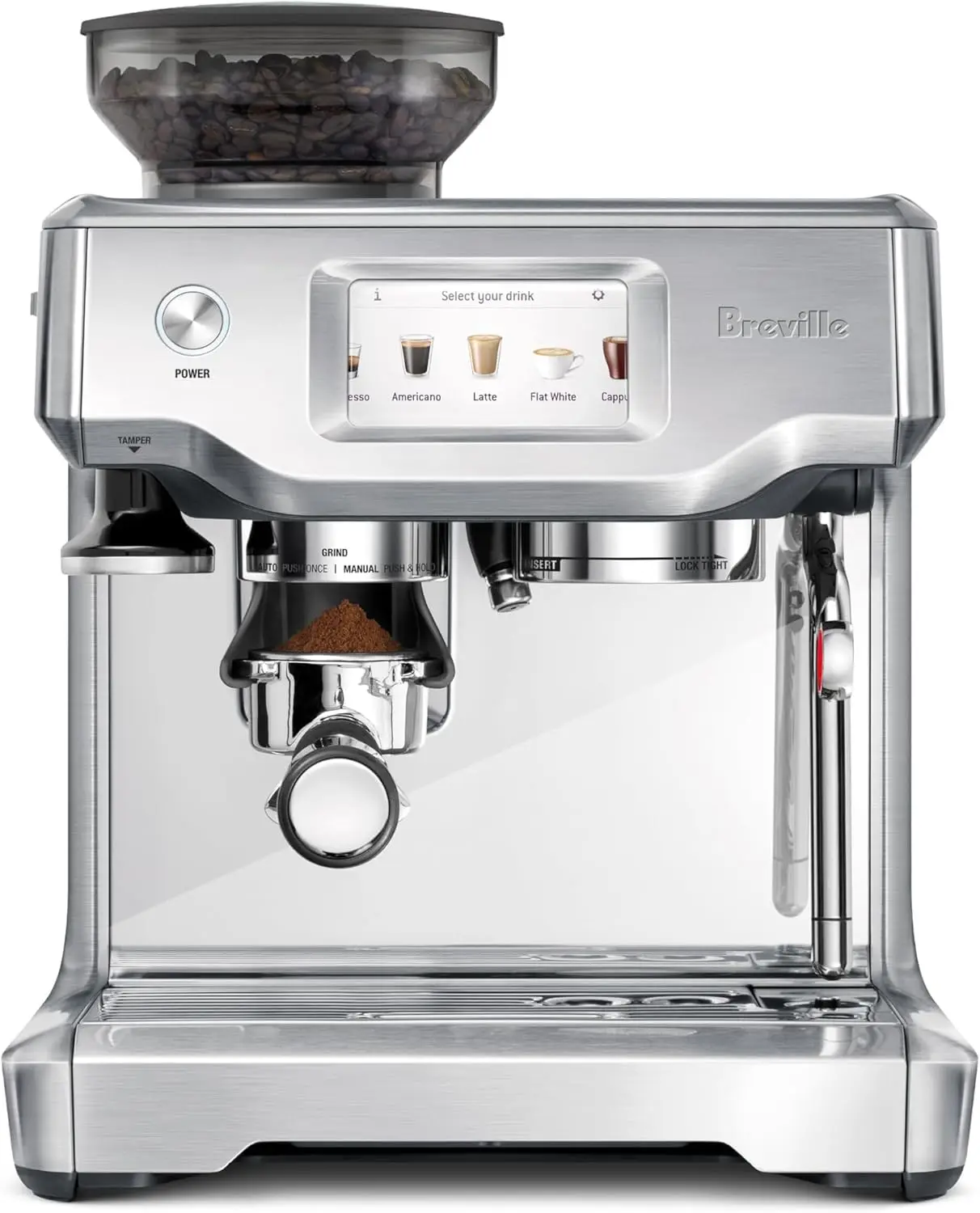 Barista Touch Espresso Machine, 12.7 x 15.5 x 16 in, Brushed Stainless Steel