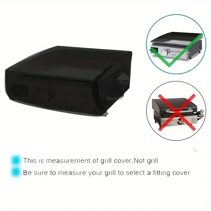 Robuste Polyester-Grillabdeckung mit Haube - Für BBQ, Camping, Picknicks - Kompatibel mit Tischgrills – Detail 2
