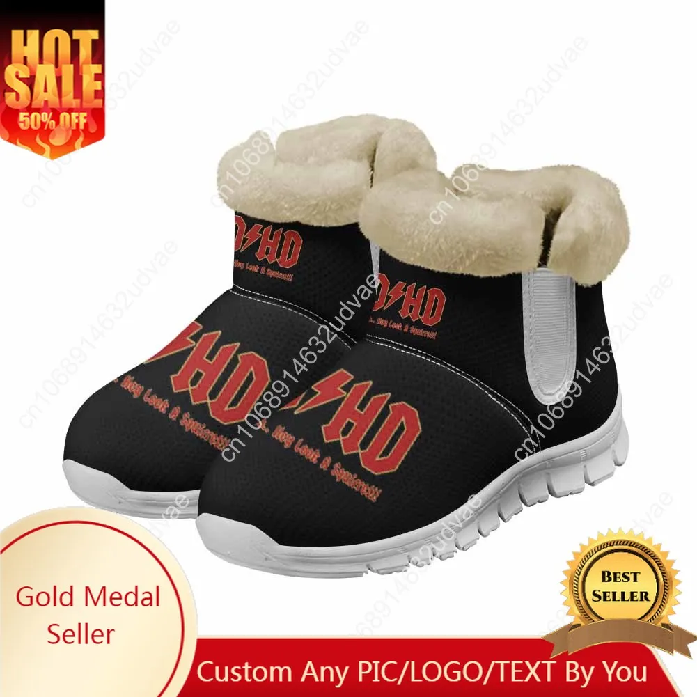 

Go All Out Adult ADHD Highway to Hey Look A Squirrel Funny Music Snow Boots Mens Womens Teenager Shoes Keep Warm Custom Sneakers