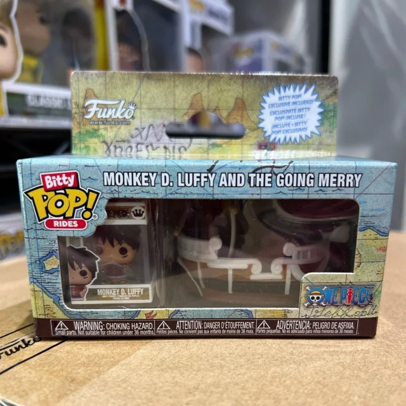 Funko Bitty Pop! Monkey D. Luffy with Going Merry Racer Naruto Ichiraku Ramen Action Figure Toys for Boys Girls Gift Model - view 2