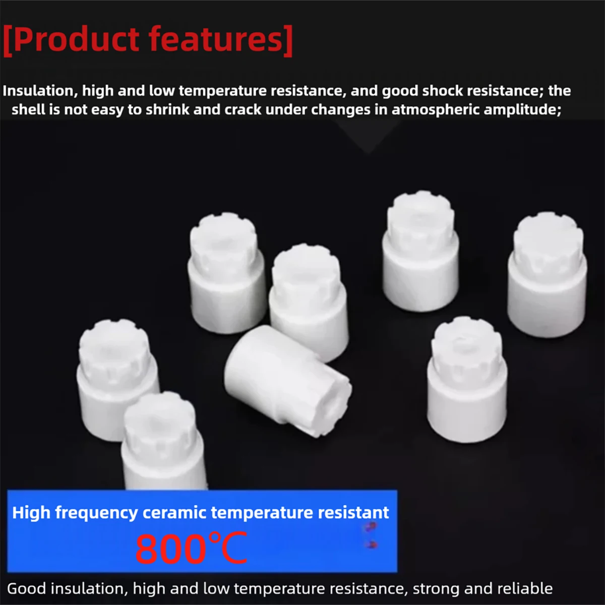 CTB01-17 High Frequency Ceramic Terminal Copper Core Insulating Connector for Heating Pipe