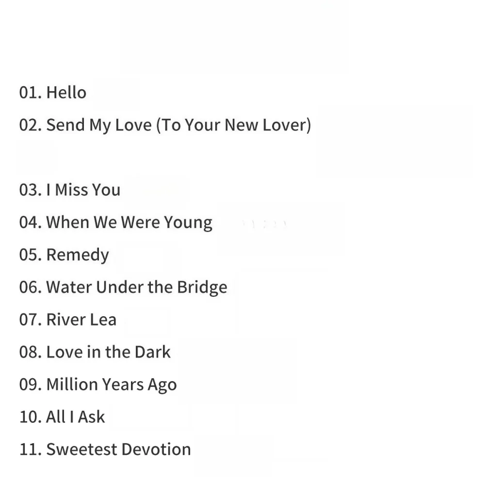 قرص مضغوط Adele 25 (2015 (ألبوم) - مع كتاب صور وكلمات ثنائية اللغة - كلاسيك البوب الغربي للمعجبين والجامعات #4