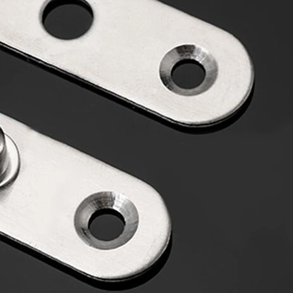 

10pcs 360° Rotatable Hidden Door Hinges Stainless Steel Adjustable Up Down Hinges For Wood Aluminum Heavy Doors Furniture