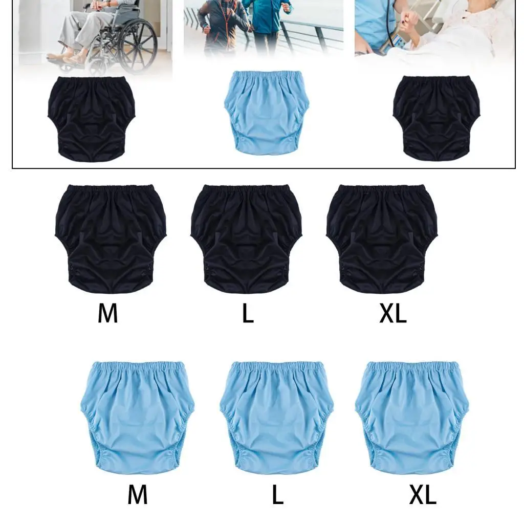 ملابس داخلية للكبار مانعة للتسرب بدون ضوضاء منخفضة للرجال والنساء سراويل تحتية قابلة لإعادة الاستخدام وقابلة للغسل لكبار السن والمعاقين #4