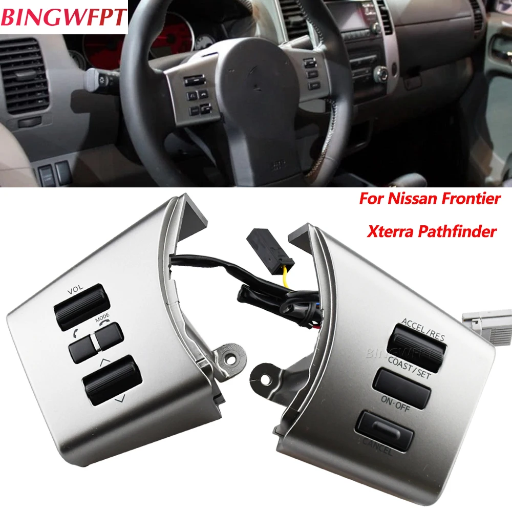 Original For Nissan Pathfinder Xterra Frontier 2005-2012 Steering Wheel Audio Volume Music Control Button Switch 48430-ZL91C