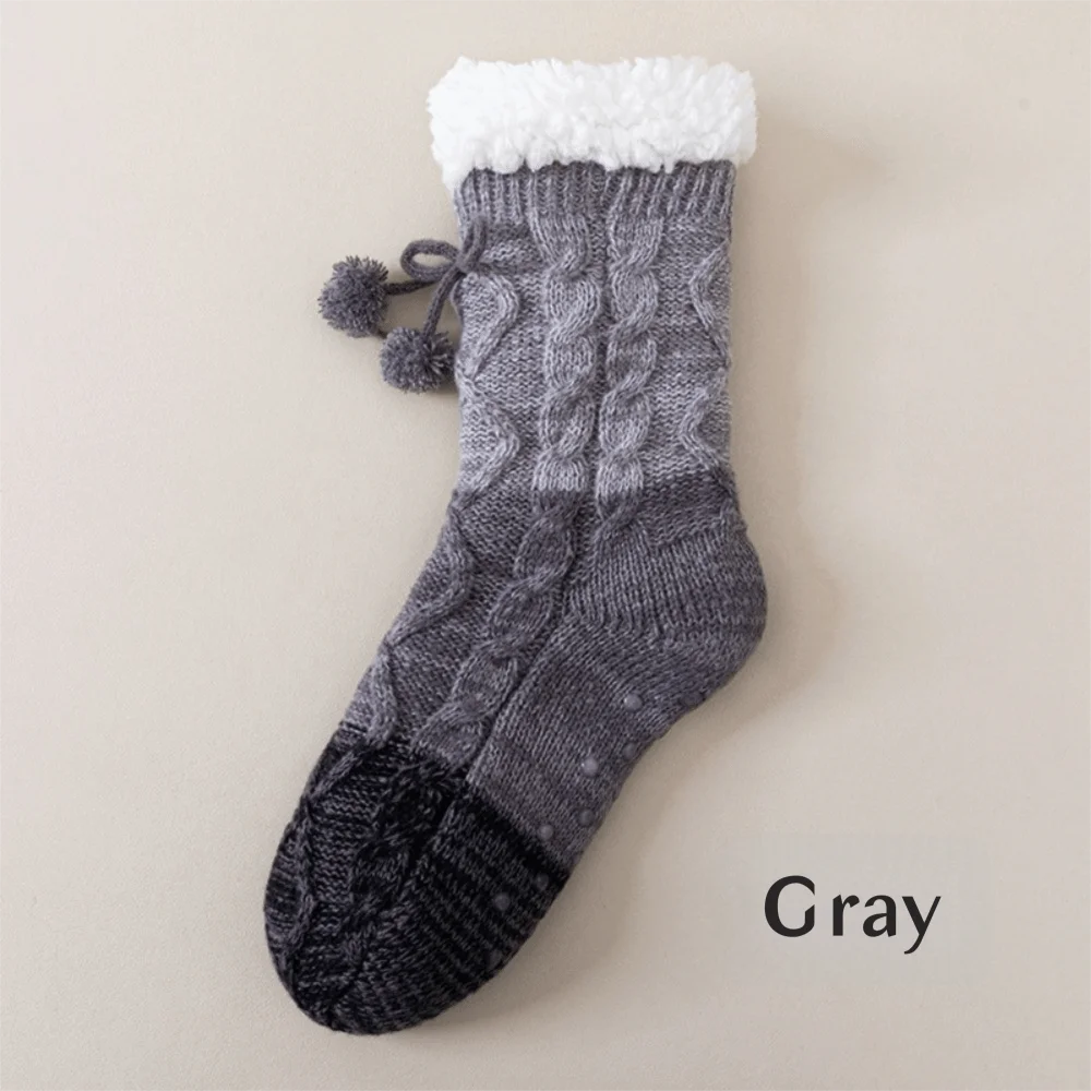 

Новые утолщенные термоноски, противоскользящие силиконовые носки-тапочки, зимние носки для сна