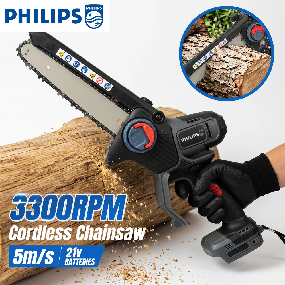 philips-sp006-6-inch-cordless-chainsaw-handheld-portable-electric-saw-for-wood-logging-garden-pruning-with-18v-battery