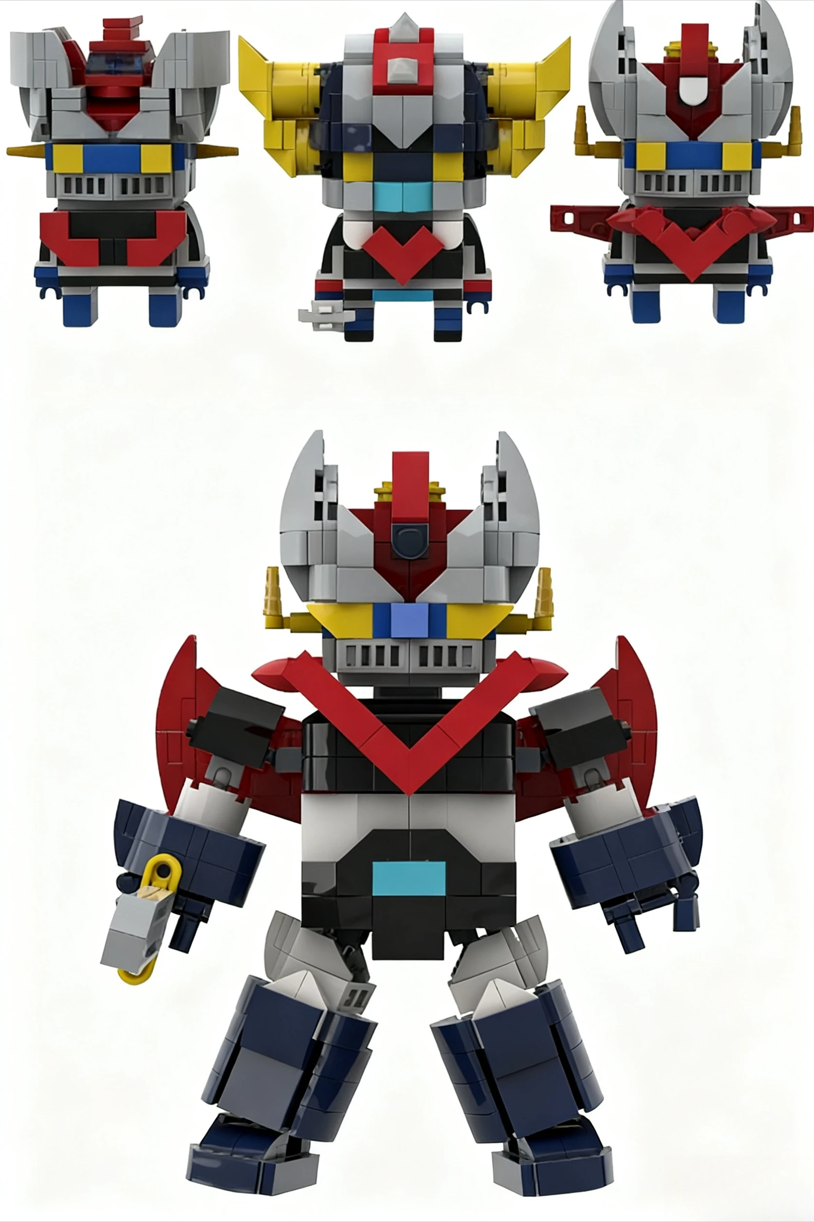 

Строительные блоки Steel Demon Robot MOC, Супермеха с ракетным кулаком, классический аниме-стиль «сделай сам» для коллекционеров