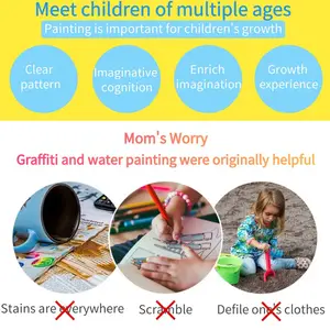 Reusable Magic Coloring Book, Water Drawing, Montessori Toys, Dinosaur, Princesses, Ocean, World Letters, Early Childhood Education 8 Main Sales Children's Pedagogical Toys - №5