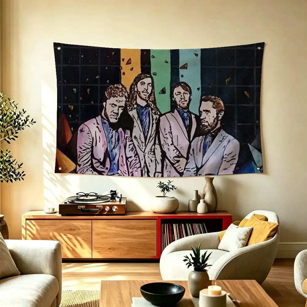 Imagine D-Dragon Rock Band Flag Suitable For Party Club Outdoor Interior Wall Decoration Banner Fans Gift