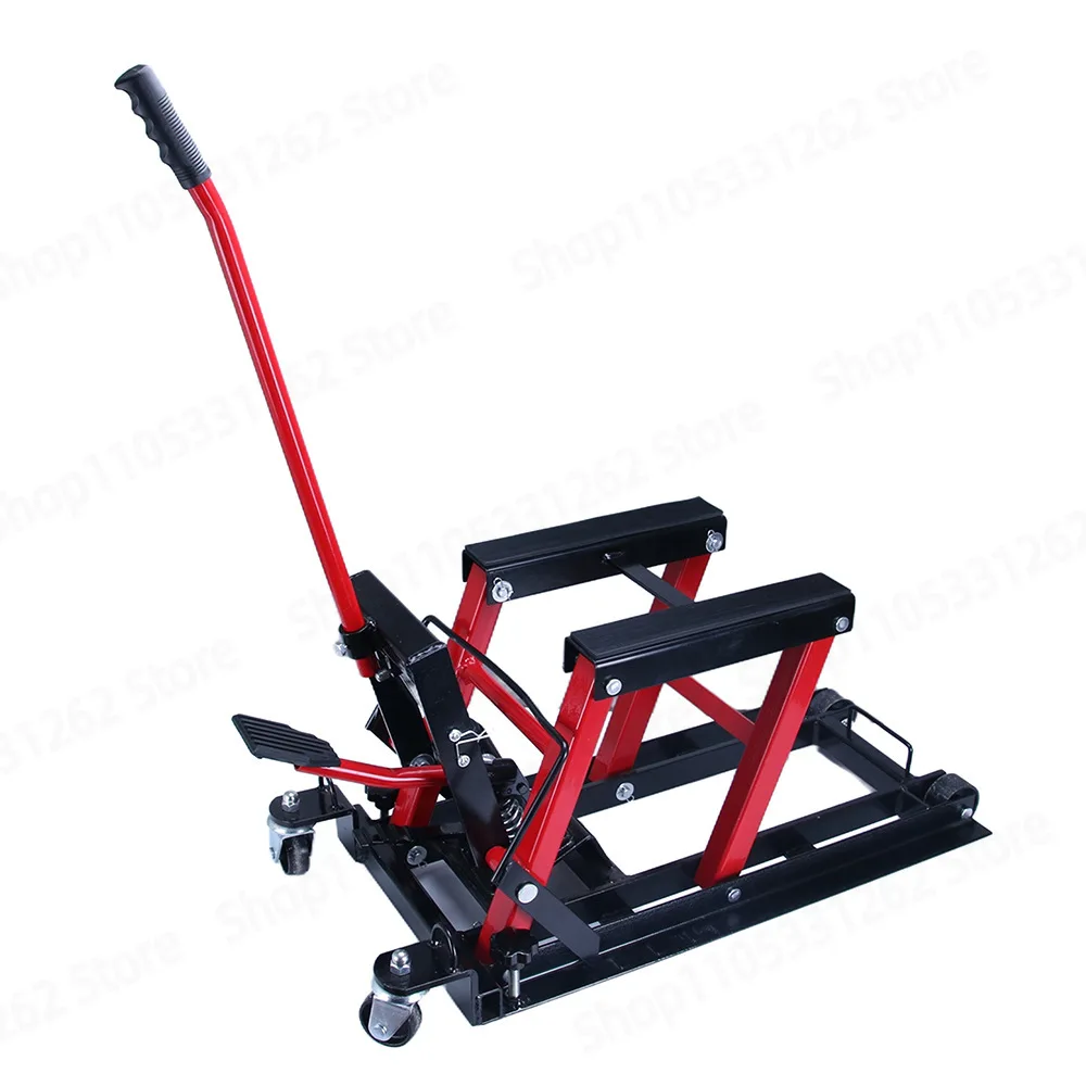 Heavy Duty Motorcycle Hydraulic Lift, Scissor Jack Stand Table for Garage view 6