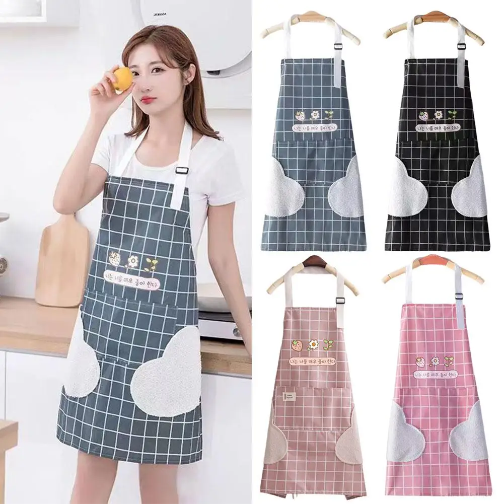 

Apron For Kitchen, Home Cooking, Waterproof Anti-fouling And Oil-proof Overalls Wash-free Dirt-resistant Wipeable Work Clot M3O3