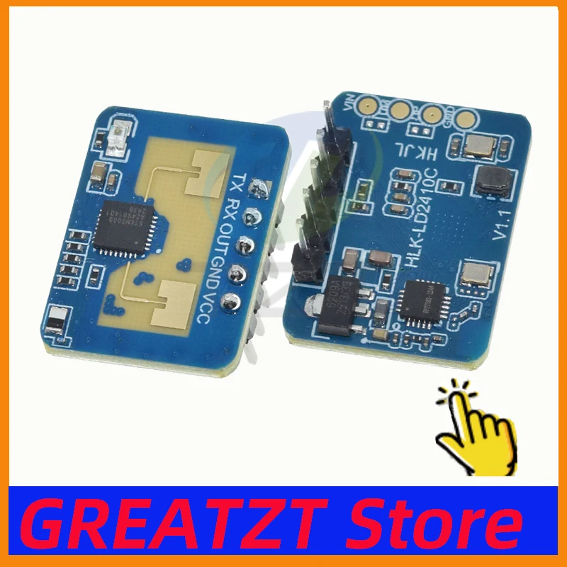 HLK-LD2410C 24G mmWave FMCW Millimeter Wave 5M Human Presence Status Radar Sensor Motion Detection Module High Sensitivity Cable